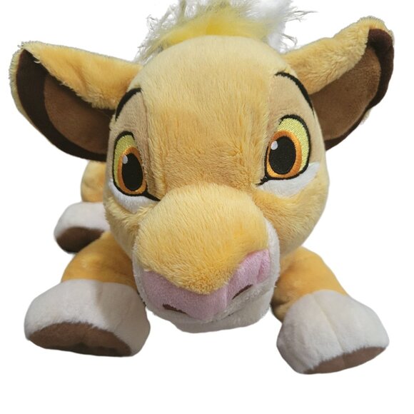 Disney Store Lion King Simba 14 inch Plush Cub Stuffed Animal Toy Fuzzy Hair - Picture 2 of 8